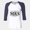 Ladies' Baby Rib Three-QuarterSleeve Contrast Raglan T-Shirt Thumbnail