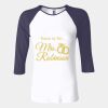 Ladies' Baby Rib Three-QuarterSleeve Contrast Raglan T-Shirt Thumbnail