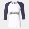Ladies' Baby Rib Three-QuarterSleeve Contrast Raglan T-Shirt Thumbnail