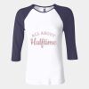 Ladies' Baby Rib Three-QuarterSleeve Contrast Raglan T-Shirt Thumbnail