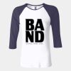 Ladies' Baby Rib Three-QuarterSleeve Contrast Raglan T-Shirt Thumbnail