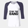 Ladies' Baby Rib Three-QuarterSleeve Contrast Raglan T-Shirt Thumbnail