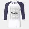 Ladies' Baby Rib Three-QuarterSleeve Contrast Raglan T-Shirt Thumbnail