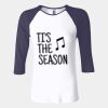 Ladies' Baby Rib Three-QuarterSleeve Contrast Raglan T-Shirt Thumbnail