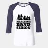 Ladies' Baby Rib Three-QuarterSleeve Contrast Raglan T-Shirt Thumbnail