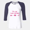 Ladies' Baby Rib Three-QuarterSleeve Contrast Raglan T-Shirt Thumbnail