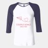 Ladies' Baby Rib Three-QuarterSleeve Contrast Raglan T-Shirt Thumbnail