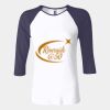 Ladies' Baby Rib Three-QuarterSleeve Contrast Raglan T-Shirt Thumbnail
