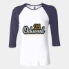 Ladies' Baby Rib Three-QuarterSleeve Contrast Raglan T-Shirt Thumbnail