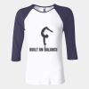 Ladies' Baby Rib Three-QuarterSleeve Contrast Raglan T-Shirt Thumbnail