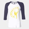 Ladies' Baby Rib Three-QuarterSleeve Contrast Raglan T-Shirt Thumbnail