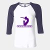 Ladies' Baby Rib Three-QuarterSleeve Contrast Raglan T-Shirt Thumbnail