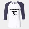 Ladies' Baby Rib Three-QuarterSleeve Contrast Raglan T-Shirt Thumbnail