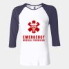 Ladies' Baby Rib Three-QuarterSleeve Contrast Raglan T-Shirt Thumbnail