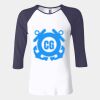 Ladies' Baby Rib Three-QuarterSleeve Contrast Raglan T-Shirt Thumbnail
