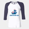 Ladies' Baby Rib Three-QuarterSleeve Contrast Raglan T-Shirt Thumbnail