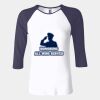 Ladies' Baby Rib Three-QuarterSleeve Contrast Raglan T-Shirt Thumbnail