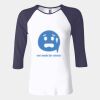 Ladies' Baby Rib Three-QuarterSleeve Contrast Raglan T-Shirt Thumbnail