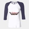 Ladies' Baby Rib Three-QuarterSleeve Contrast Raglan T-Shirt Thumbnail