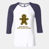 Ladies' Baby Rib Three-QuarterSleeve Contrast Raglan T-Shirt Thumbnail