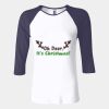 Ladies' Baby Rib Three-QuarterSleeve Contrast Raglan T-Shirt Thumbnail